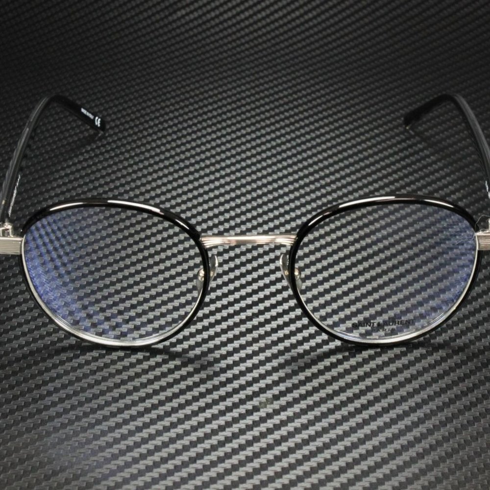 Saint Laurent Unisex Shiny Black Eyrglasses! - Picture 2 of 4